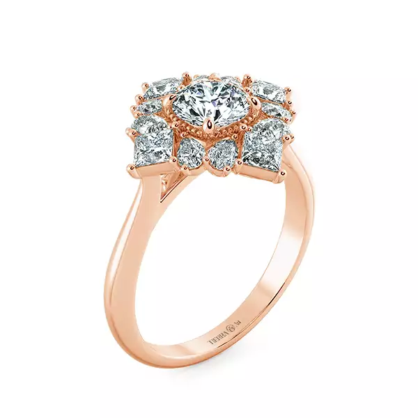 Nhẫn Kim Cương Princess Diamond Halo NKC2508 4